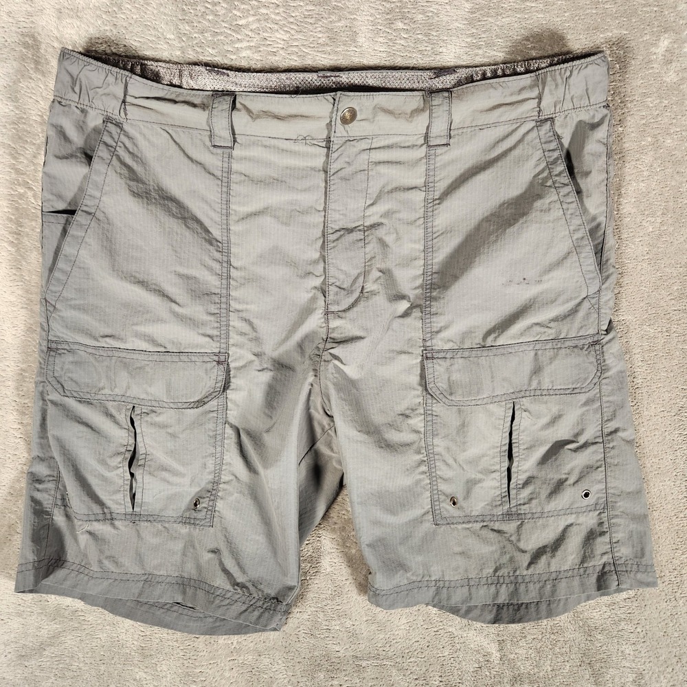 Swiss Alps Cargo‎ Shorts Mens Large 35 Gray Excellent Ripstop Hiking Outdoor